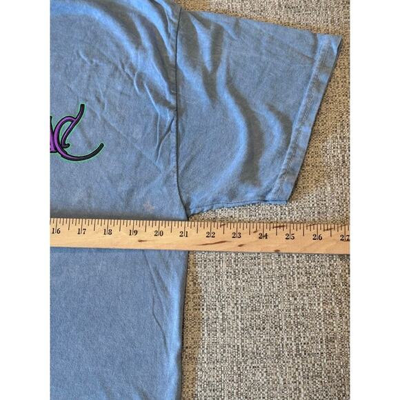 Fleetwood Mac Rumours Blue Grunge Short Sleeve Graphic T-Shirt Blue Wash L - Picture 8 of 8